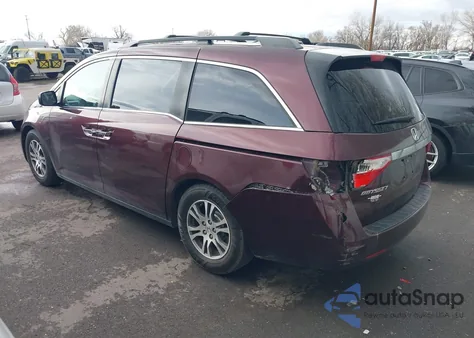 2011 Honda Odyssey Ex-L from USA, damaged, VIN 5FNRL5H65BB096443